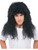 New 80s Rock Star Feathered Black Costume Accessory Wig