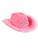 Adult Womens Blinking Pink LED Cowboy Hat with Tiara