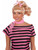 Womens Blonde 50s Cutie Pink Ladies Grease Bow Doo Wop Wig