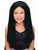 Kids Childrens Costume Long Black Straight Witch or Vampire Wig