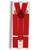 Red Gangster or Clown Traditional Costume Suspenders