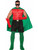 Adults Be Your Own Superhero Super Hero Green Cape Costume Accessory