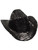 Women's Black Sequin Mini Micro Cowboy Cowgirl Wild West Hat