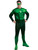 Deluxe Adult Green Lantern Hal Jordan Costume With Muscle Chest