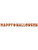 5.5" x 6' Glittered Happy Halloween Streamer Spooky Decoration Decal