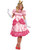 Womens Elegant Super Mario Brothers Princess Peach Deluxe Gown Costume