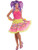 Women's Circus Sweetie Pink Polka Dot Costume Accessory Clown Crinoline Skirt