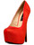 Sexy Womens 6 3/4" Red Rhinestone Covered Pump W/ 2" Platform Shoes