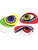 Set of 12 Brightly Colored Crazy Eyes Monster Eye Patches