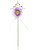 Costume Fairy Princess Rapunzel Queen Blue Magic Wand Scepter with Ribbons