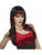 Womens Sexy Red and Black Costume Vicious Wig