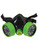 Adult Biohazard Zombie Gas Mask Respirator Green And Black Costume Accessory