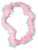 36" Pink Hawaiian Fluffy Boa Lei Necklace 20s Flapper Rocker Costume Accessory