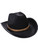 Country Black Cow Boy or Girl Cow Boy Felt Costume Hat with Brown Band