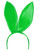 New 9.5" Green Satin Easter Bunny Rabbit Costume Ears