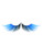 Women's Sexy Black Blue Extra Long Feather Costume Eyelashes