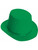 New Deluxe Green Magician Formal Costume Felt Top Hat