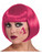 Adult's Womens Burgundy Bob Hair Wig With Bangs Costume Accessory