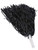 Pair of Black Costume Cheer Leader Pom Pom Shakers Cheerleader