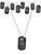 Skull & Cross Bones Skater Biker Goth Dog Tags Dogtags