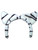 Kids Girls Snow Tiger Stripe White And Black Cat Ear Headband Costume Accessory