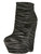 The HALEY-11 Sexy Womens 6" Black Grey Gray Wedge Bootie With 2" Platform Shoes
