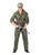 Adult Men's Top Gun Army Print Fighter Pilot Jumpsuit Costume