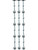 Night Metallic Silver Disco Ball Bead Door Hanging Curtain Set Party Decoration