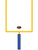5' Jointed Posable Football Endzone Uprights Goal Post Wall Prop Decoration