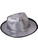 Deluxe Silver Sequin Gangster Costume Fedora Dance Hat