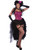 Women's Standard Size Burlesque Lady Carmen Vegas Cabaret Costume