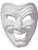 New Halloween Costume Unisex Happy White Comedy Theatrical Mask