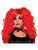 Womens Sexy Red Crimson Vixen Twisted Attraction Clown Curly Wig