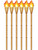 Hawaiian Luau Sunset Party Tiki Torches Wall Props Decoration