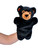 Plush Cute Cuddly Black Bear Animal Hand Puppet Show Production Toy