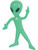 12 Green Bendable Classic Alien Toy Party Favor Gift Costume Accessory