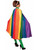 Adult Unisex Rainbow Multicolored Fantasy Costume Cape