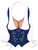 Adults Womens Plastic Oktoberfest Fraulien Vest Chest Piece Costume Accessory