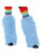 Adults Womens Cotton Candy Blue Sexy Club Rave Furry Monster Leg Warmers