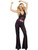 Adult's Womens Sexy Black Dancing Disco Doll Diva Girl Jumpsuit Costume