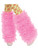 Rave Diva Costume Neon Pink Sexy Tutu Ruffled Lace Leg Warmers