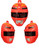 Child's Red Power Ranger Mask Costume Accessory