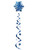 4' Foot Jumbo Hanging Snowflake Whirl Scene Setter Winter Decoration