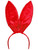 New 9.5" Red Satin Easter Bunny Rabbit Costume Valentines Day Ears