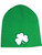 St. Patricks Day Green Irish Shamrock Acrylic Knit Beanie Hat