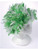 Adult Green And White St Patricks Day Costume Feather Wig