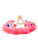 Beauty Queen Pagent Costume Pink Feather Tinsel Tiara