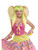 Adult Green and Pink Circus Sweetie Lollipop Lily Costume Ponytail Wig