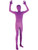 Boys Second Skin Purple Zentai Costume Jumpsuit