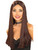Adult Womens Costume Long Brown Straight Vampire or Hippie Wig